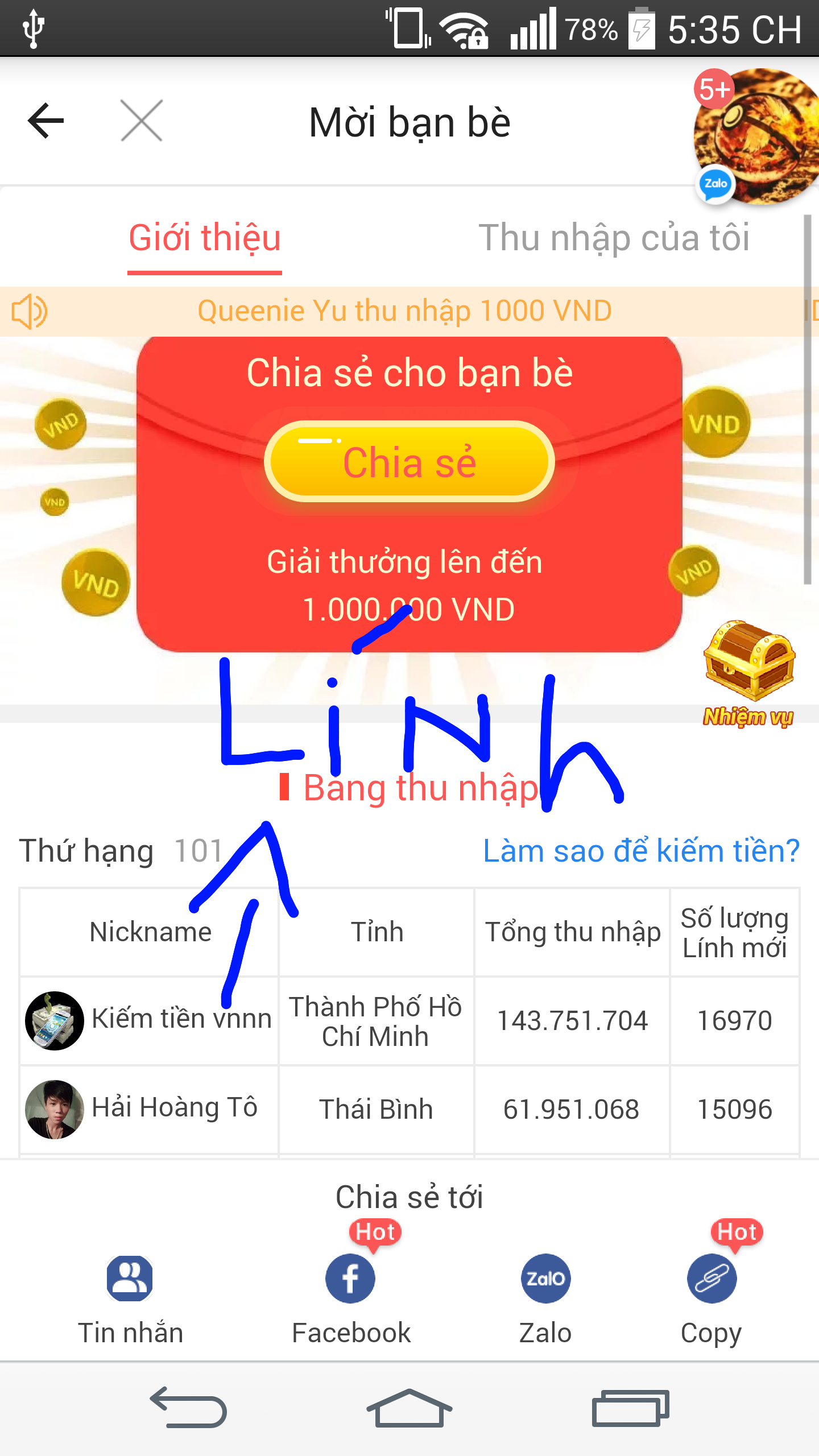Vn ngay nay tuyen linh moi nhan xu 1000000đ