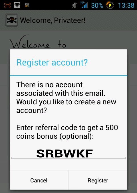 code cashpirate 