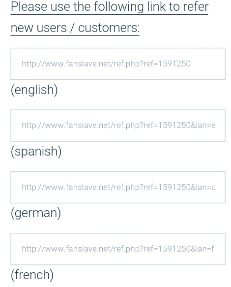 Refer fanslave